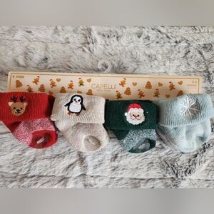 Capelli New York Baby Holiday 8 Pairs Socks Set 0-6 Months